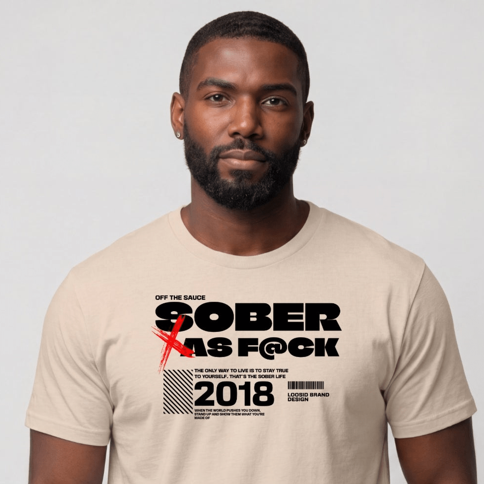 Sober T Shirt | Men's Sober As F*ck Tee