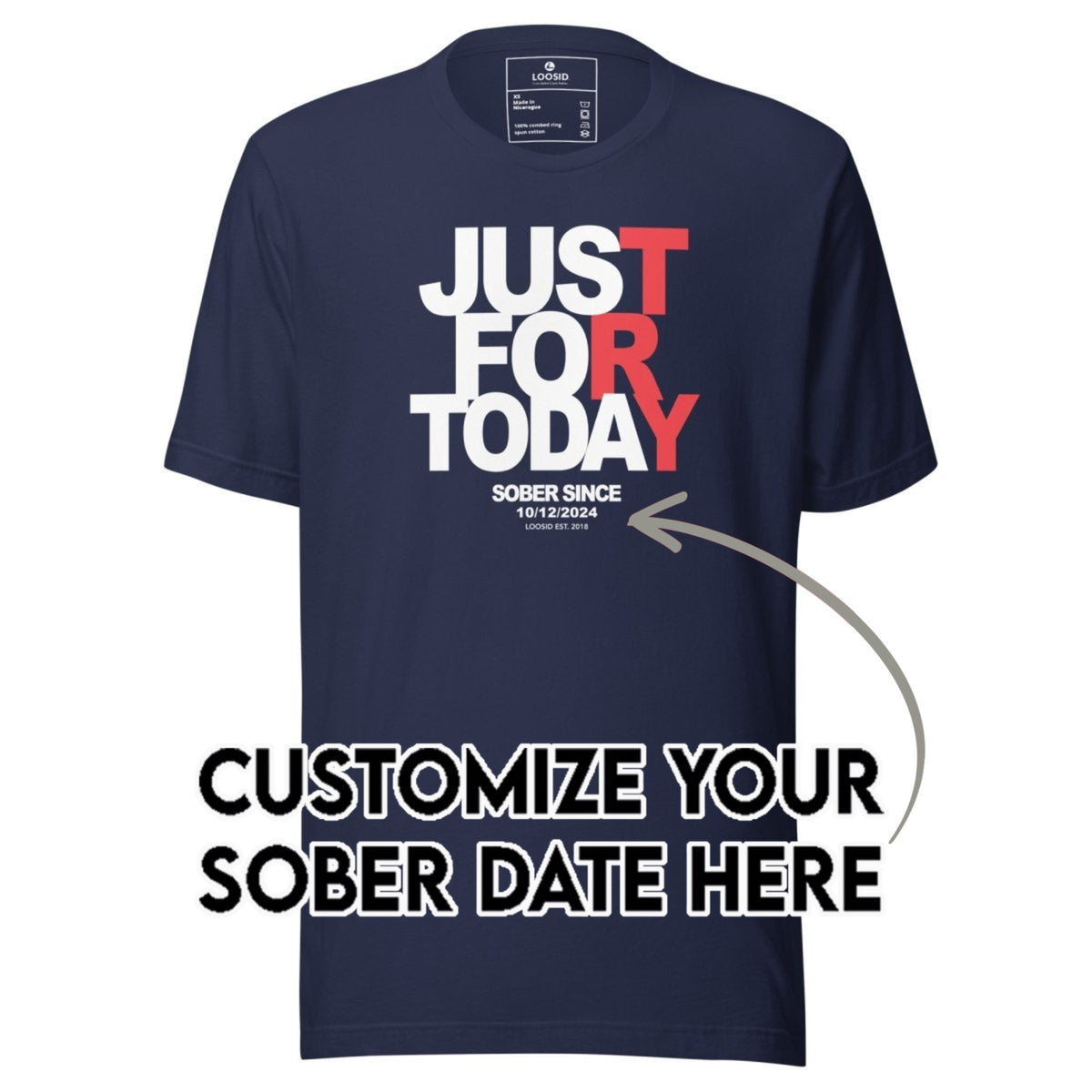 Sober T Shirt | Men's Just For Today