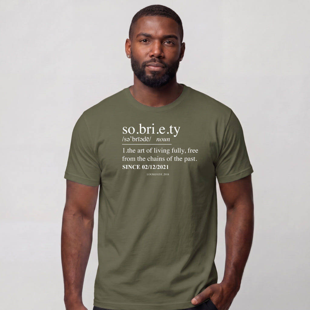 Sober T Shirt | Men's Sobriety Definition