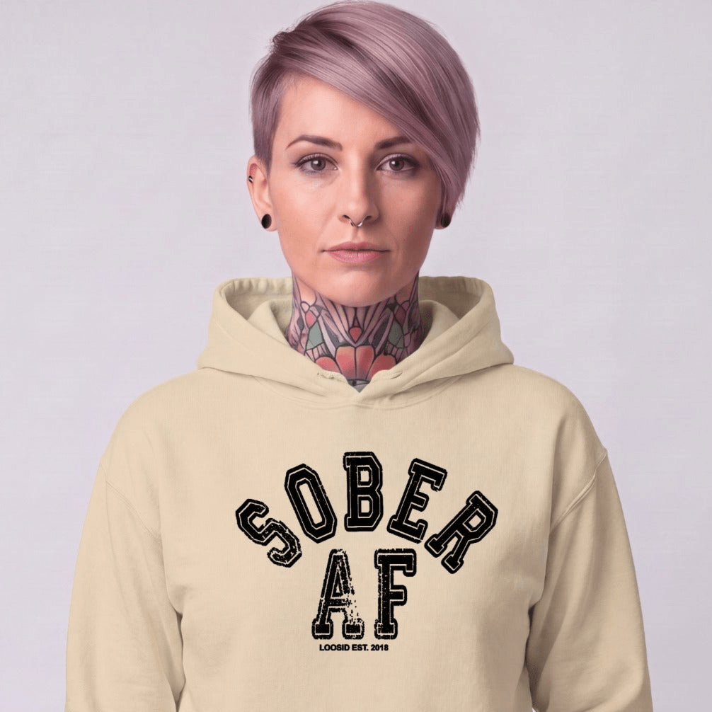 Recovery Hoodie | Women's Sober AF Collegiate