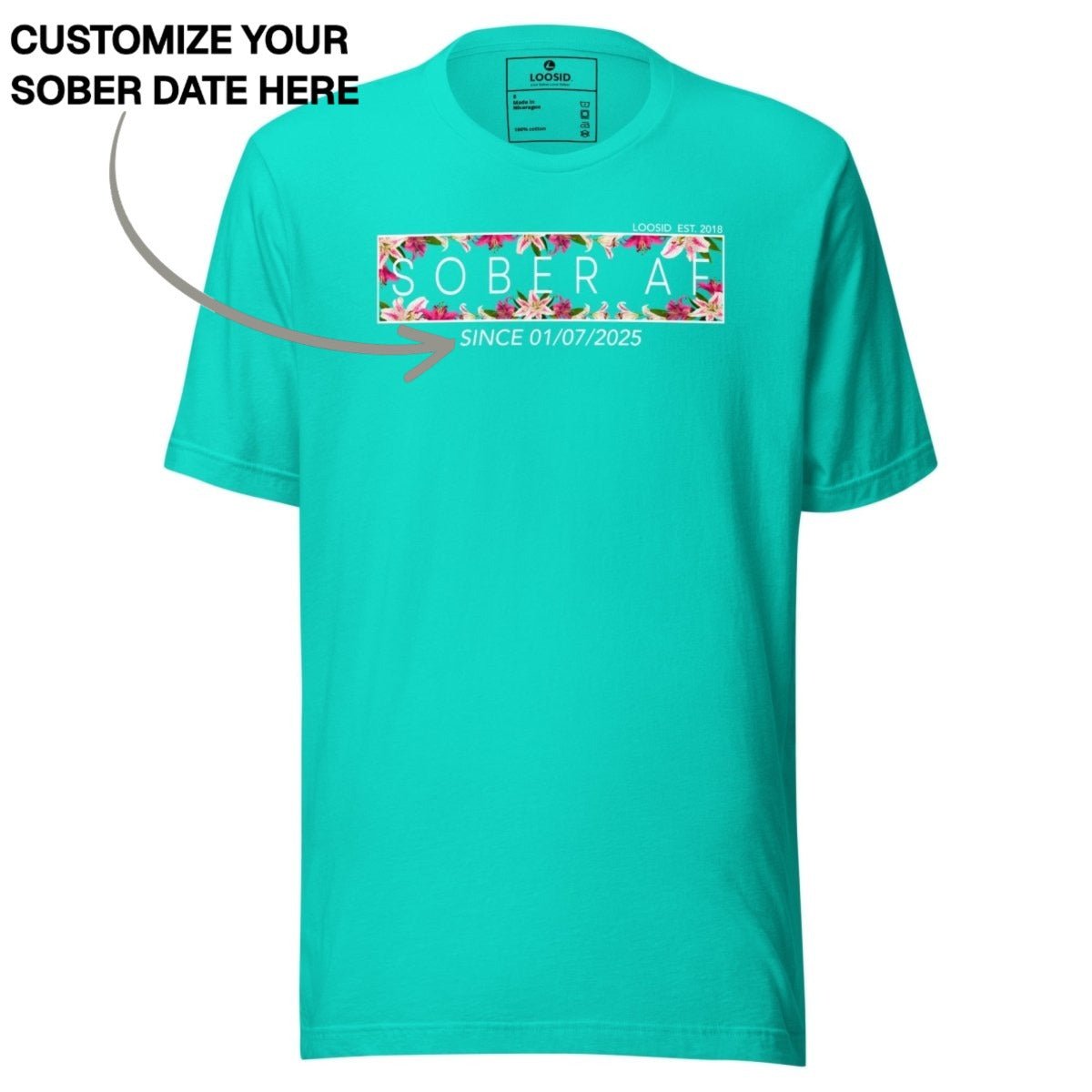 Sober T Shirt | Women's Sober AF Lily