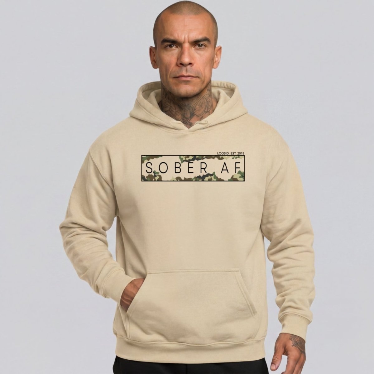 Recovery Hoodie | Men's Sober AF Camo