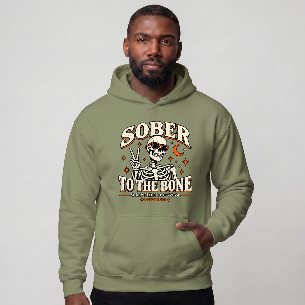 Recovery Hoodie | Men's Sober To The Bone