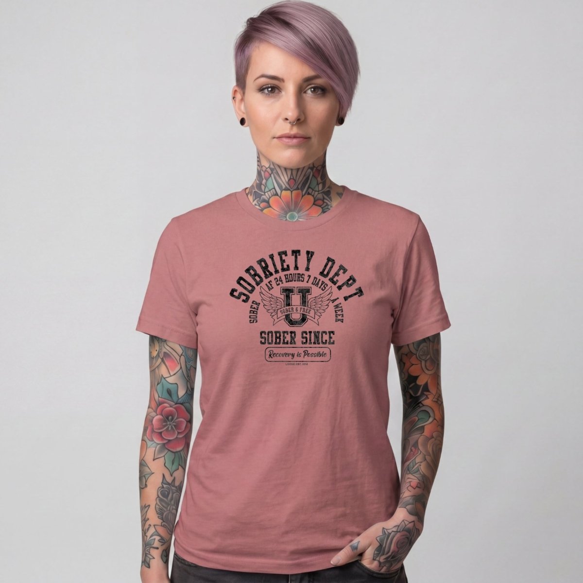 Sober T Shirt | Women's Sobriety Dept 24/7