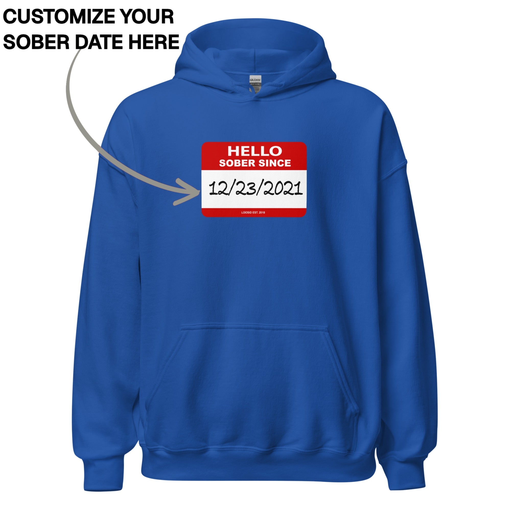 Recover Hoodie | Men's Hello Sober Since