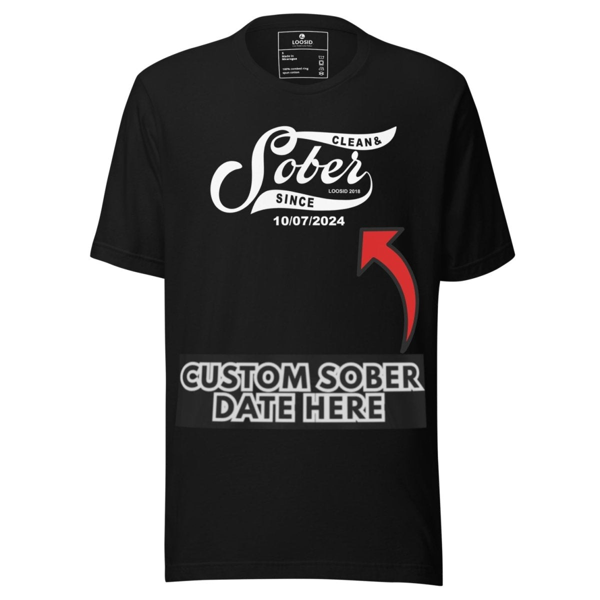 Sober T Shirt | Personalized Sober Since Shirt with Custom Date