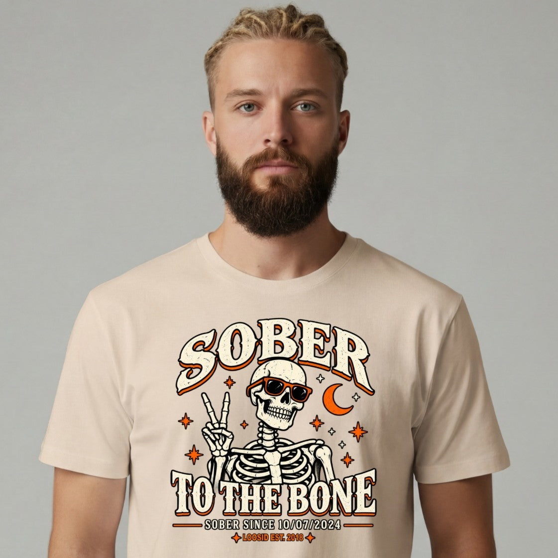 Sober T Shirt | Men's Sober To The Bone