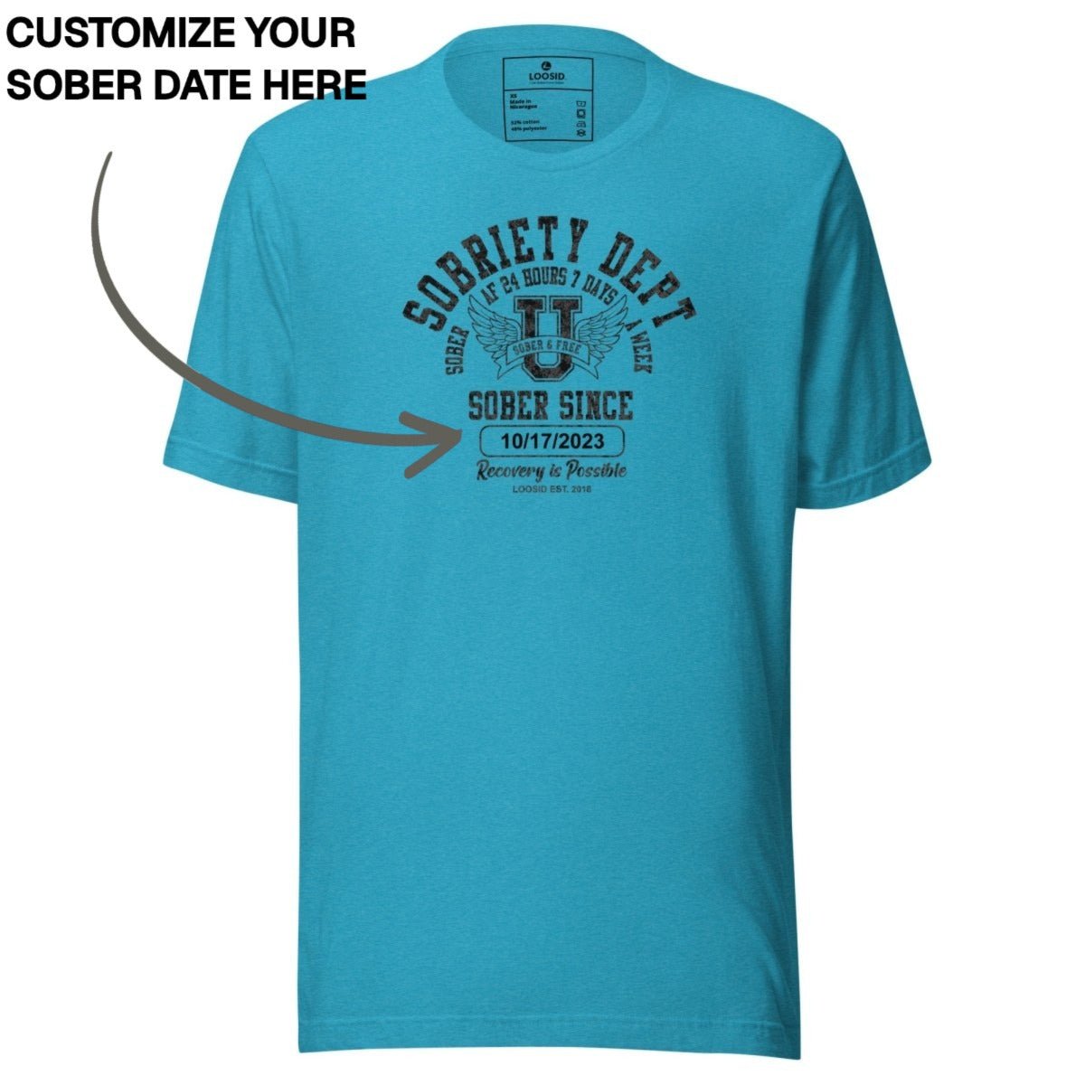 Sober T Shirt | Women's Sobriety Dept 24/7
