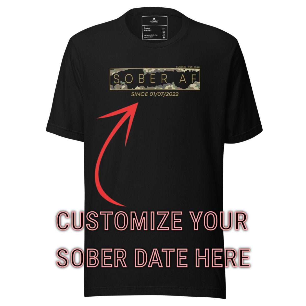 Sober T Shirt | Men's Sober AF Camo