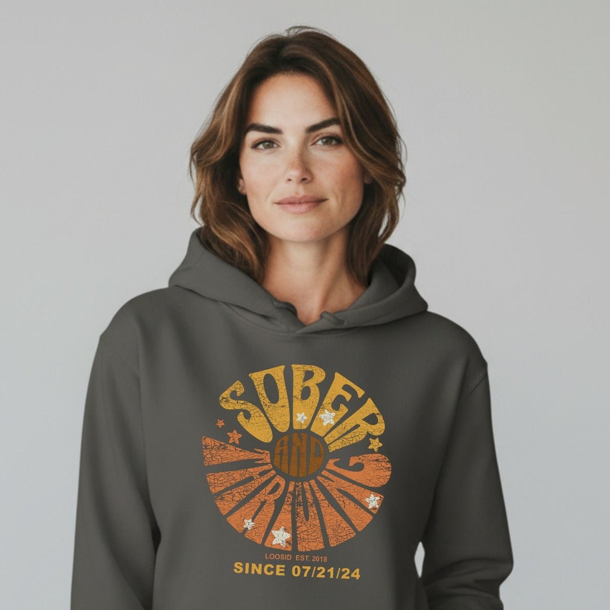 Sober & Thriving Women's Personalized Hoodie