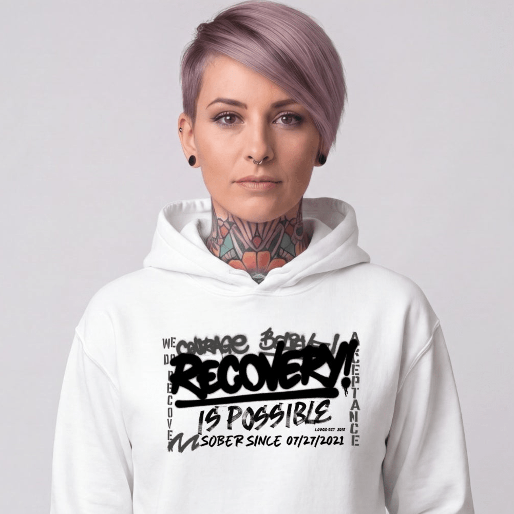Recovery Hoodie | Women's Personalized Recovery Is Possible Hoodie
