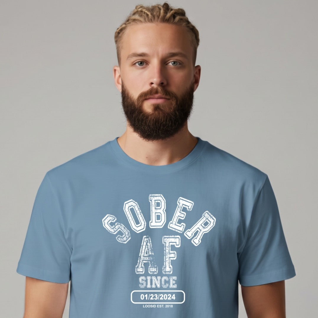 Sober T Shirt | Men's Sober AF Collegiate