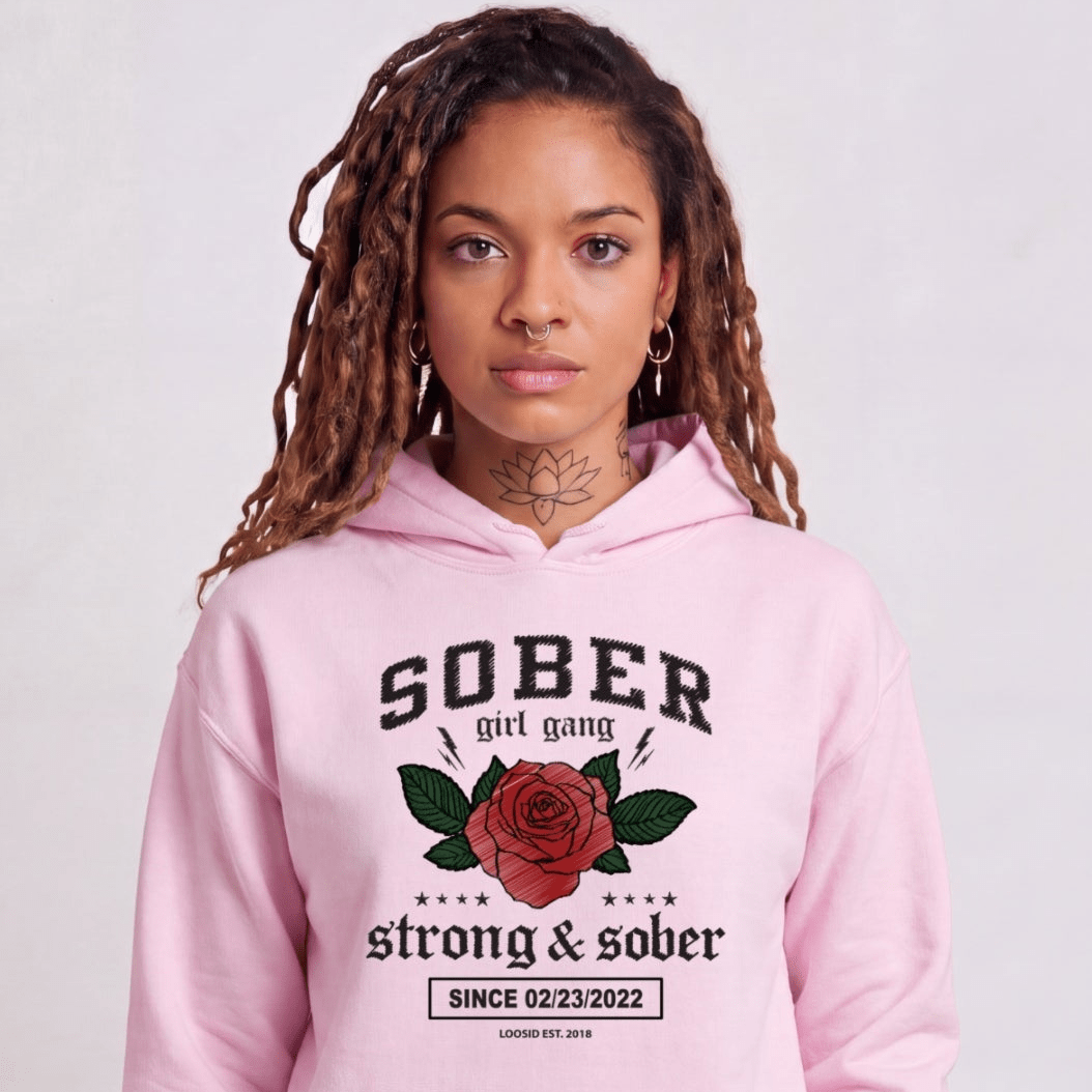 Recovery Hoodie | Women's Sober Girl Gang Strong & Sober