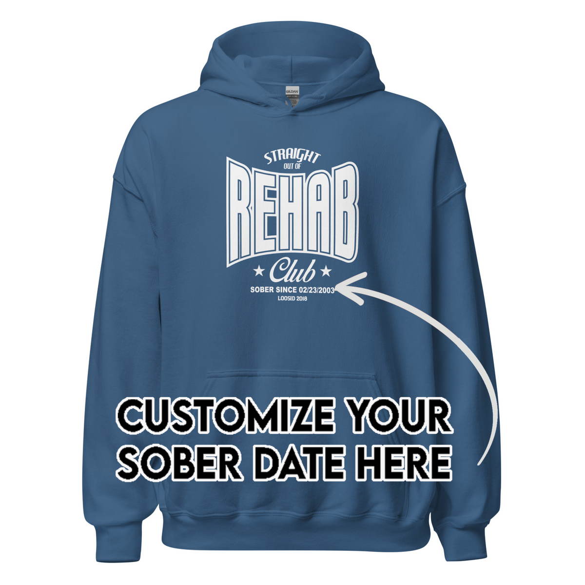 Recovery Hoodie | Men's Straight Out of Rehab Club