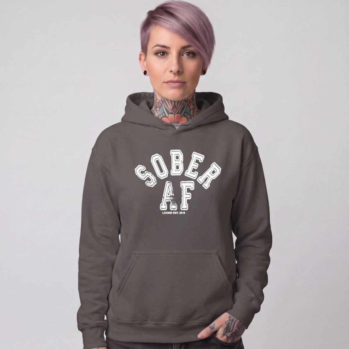 Recovery Hoodie | Women's Sober AF Collegiate