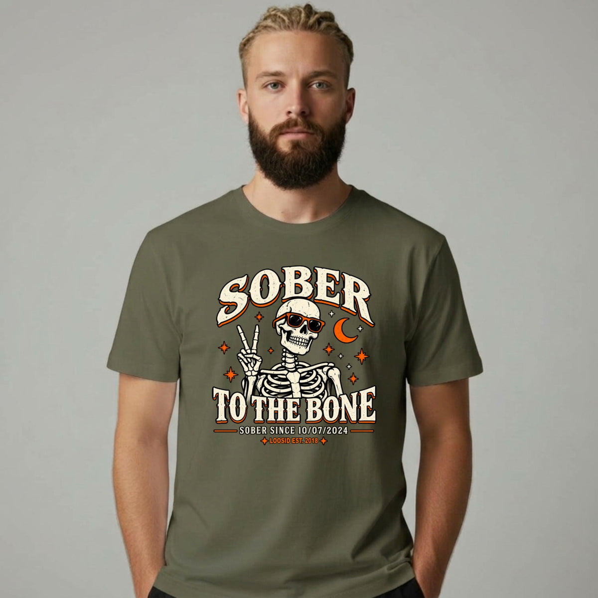 Sober T Shirt | Men's Sober To The Bone