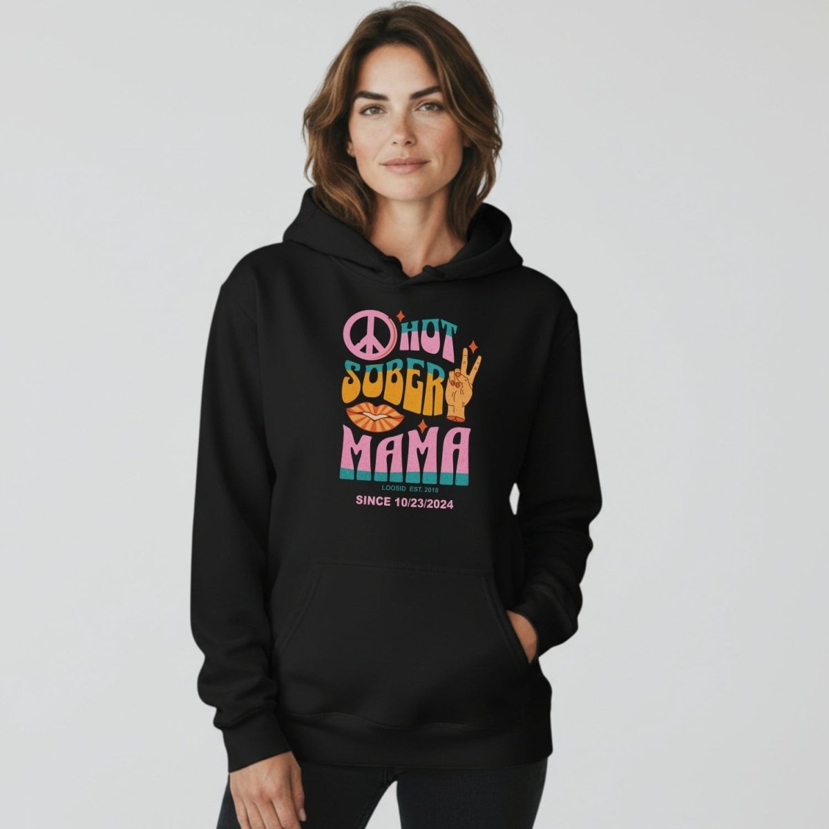 Hot Sober Mama Personalized Hoodie