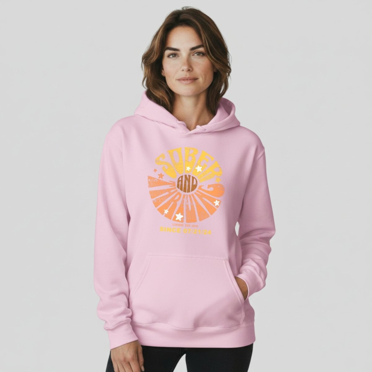 Sober & Thriving Women's Personalized Hoodie