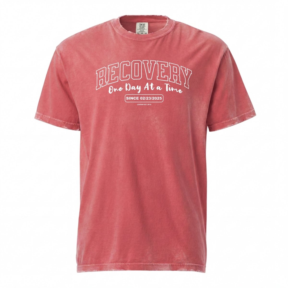 Sober T Shirt | Women's Recovery Looks Good On Me Garment-Dyed