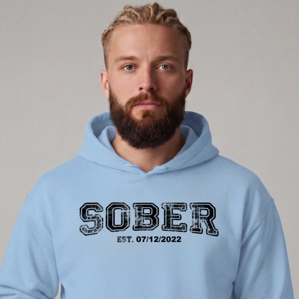 Recovery Hoodie | Men's Sober Est. Collegiate