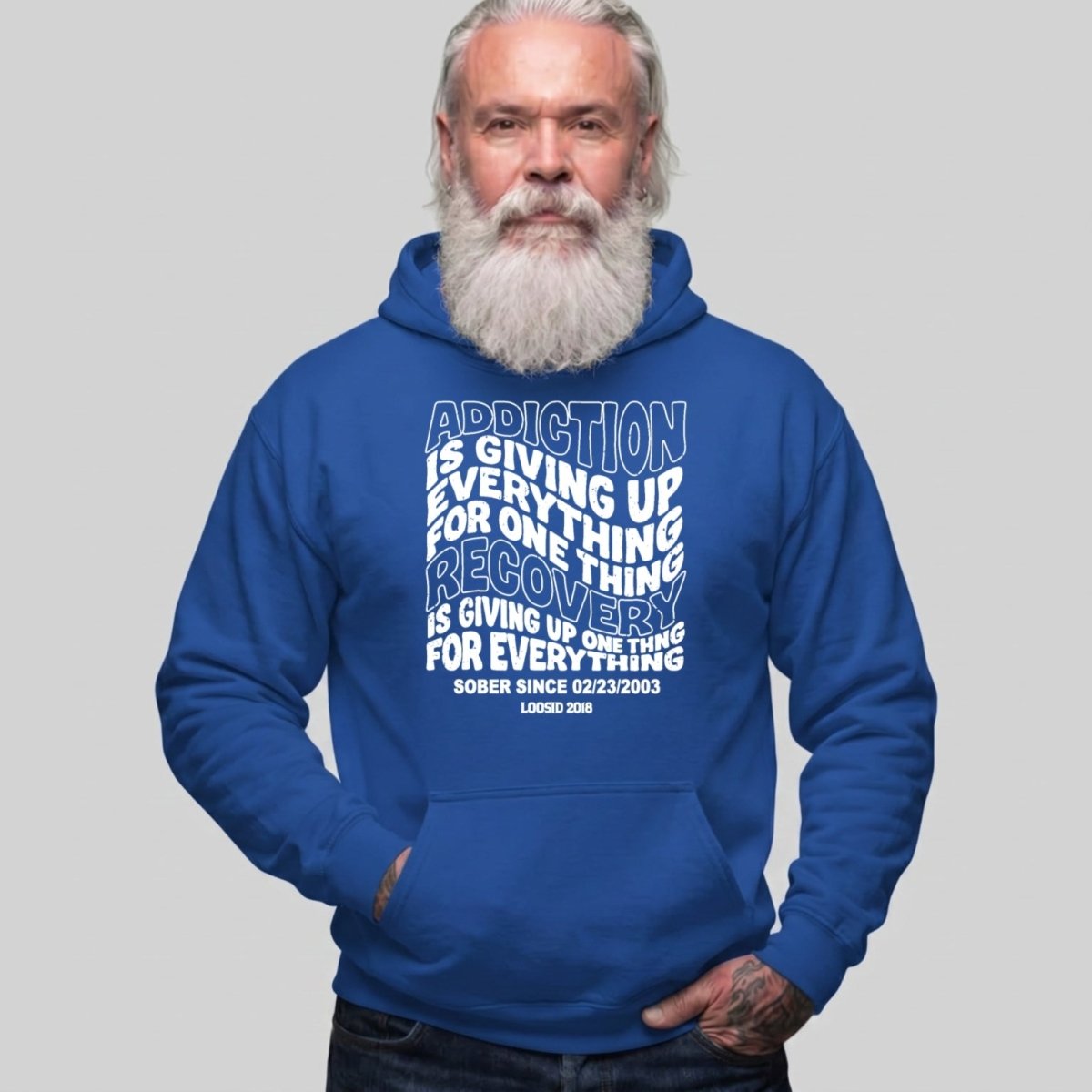 Recovery Hoodie | Men's Addiction is Giving up