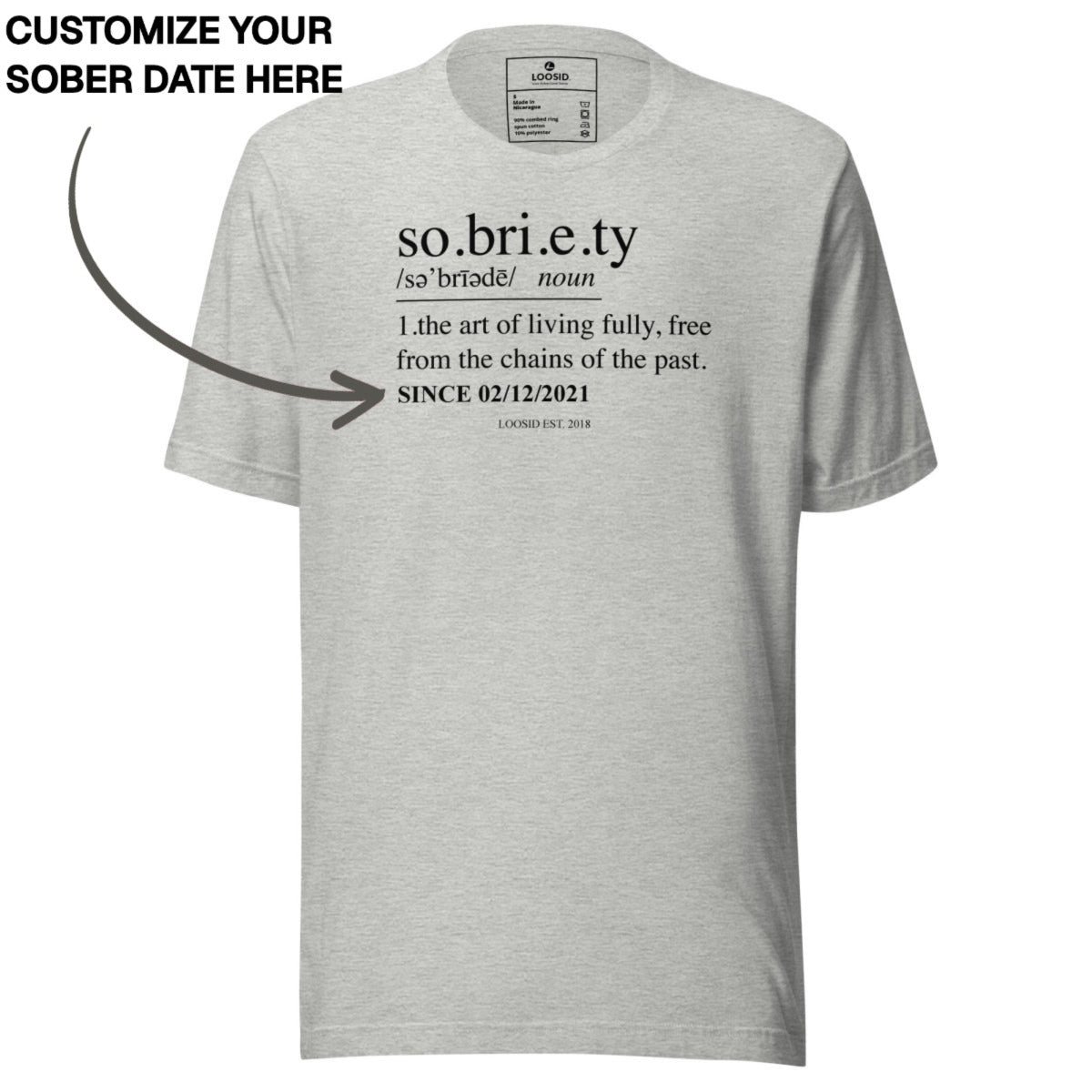 Sober T Shirt | Men's Sobriety Definition