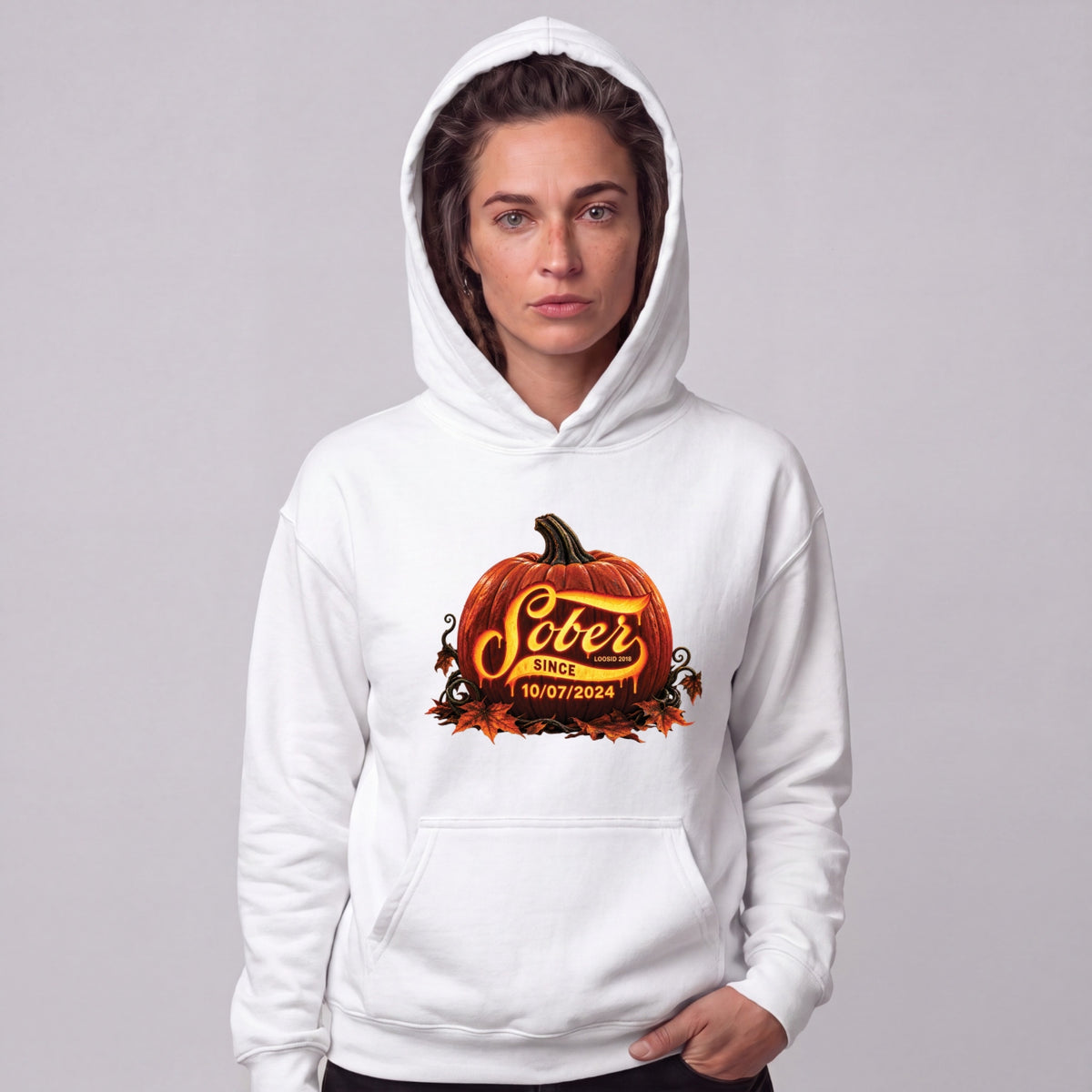 Recovery Hoodie | Women's Sober Since Pumpkin