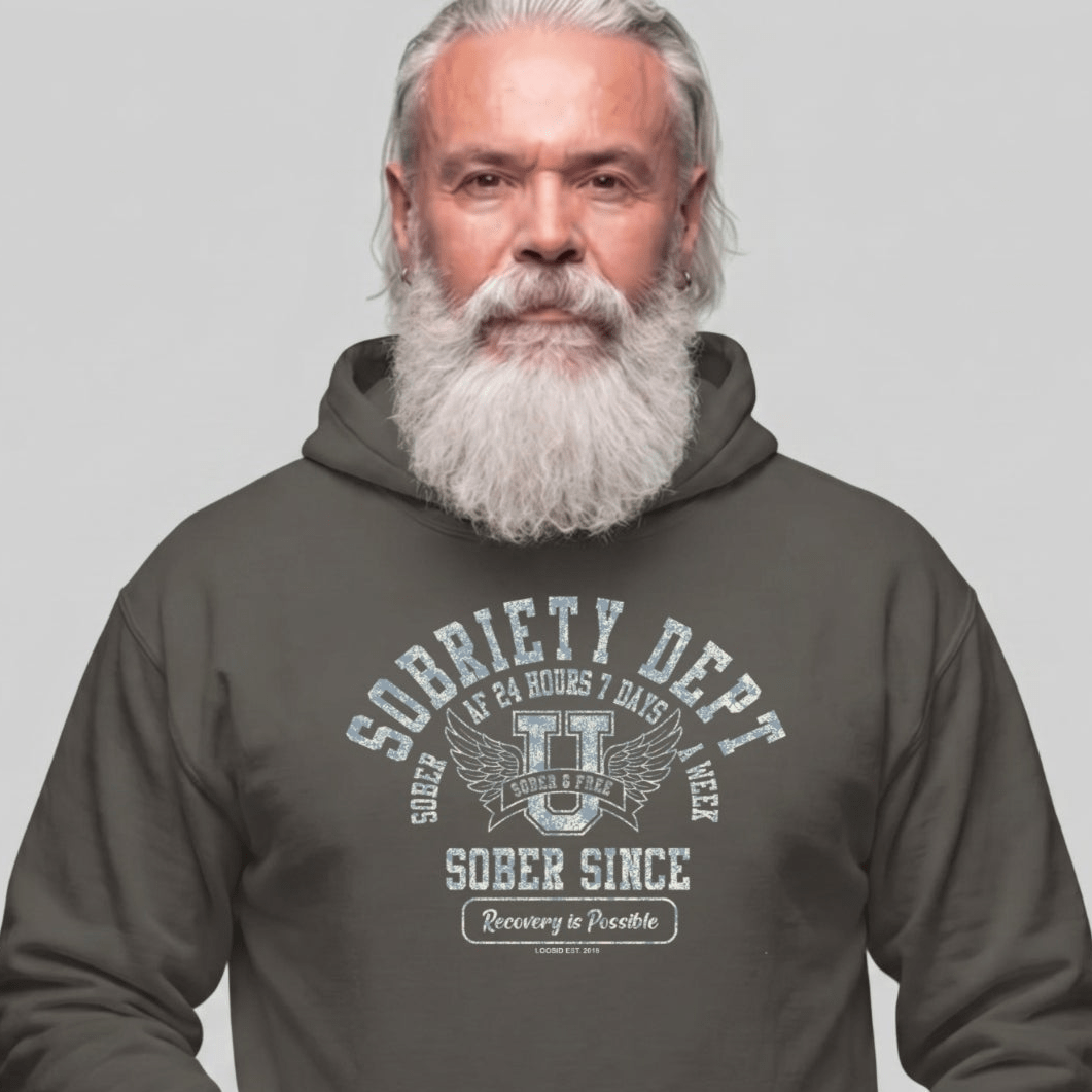 Recovery Hoodie | Men's Sobriety Dept 24/7