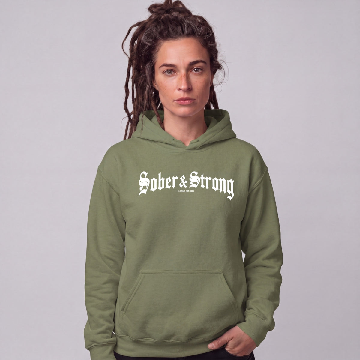 Recovery Hoodie | Women's Old School Sober & Strong