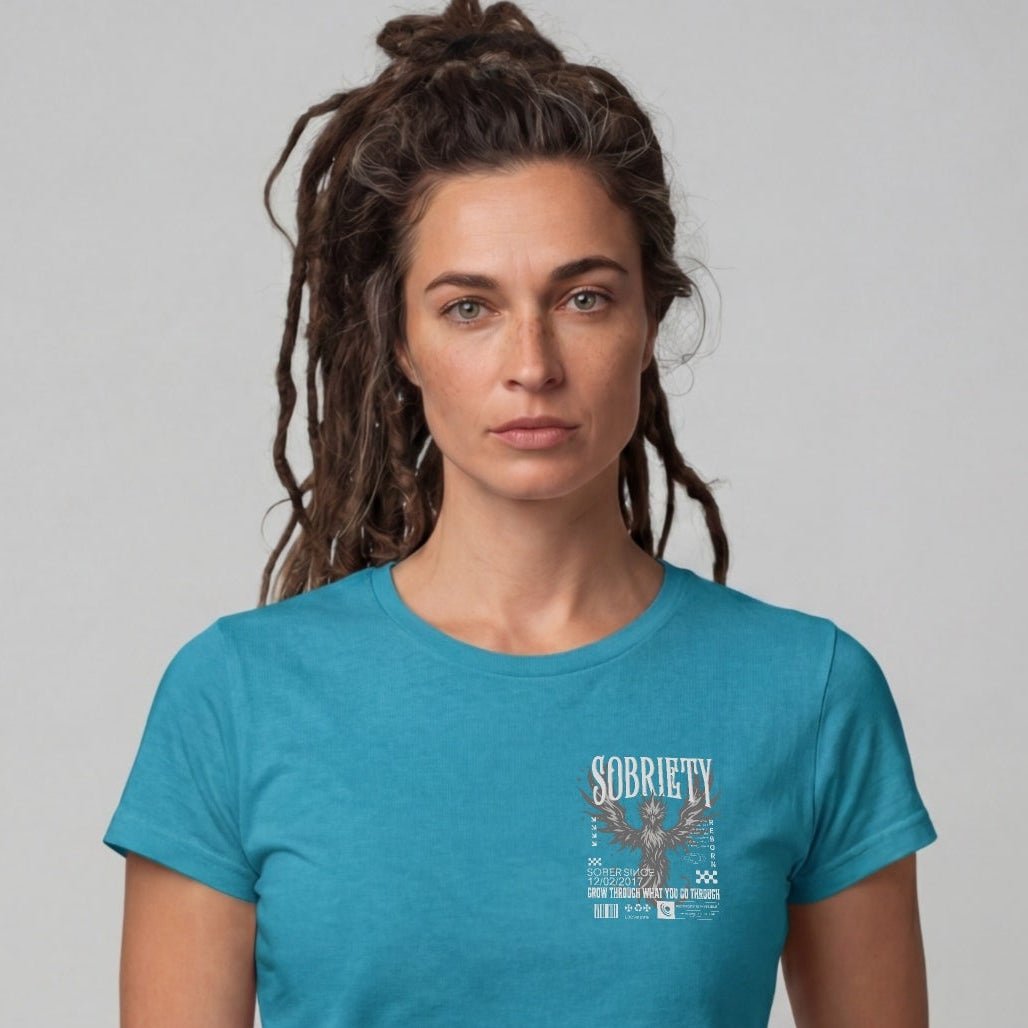 Sober T Shirt | Women's Phoenix Sobriety Reborn Limited-Edition