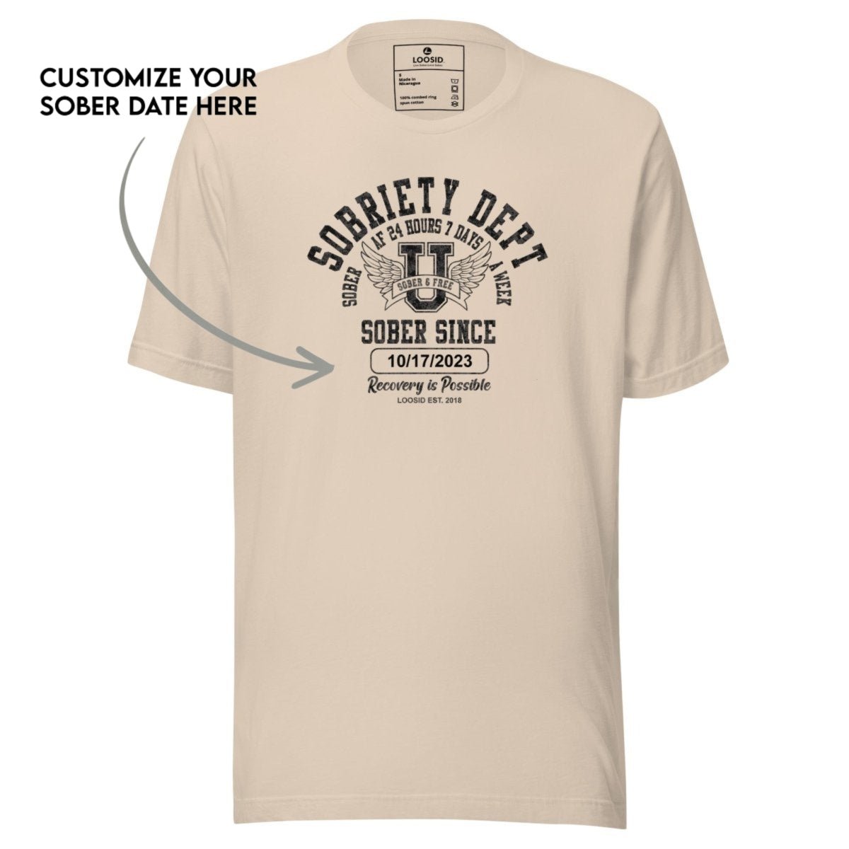 Sober T Shirt | Men's Sobriety Dept