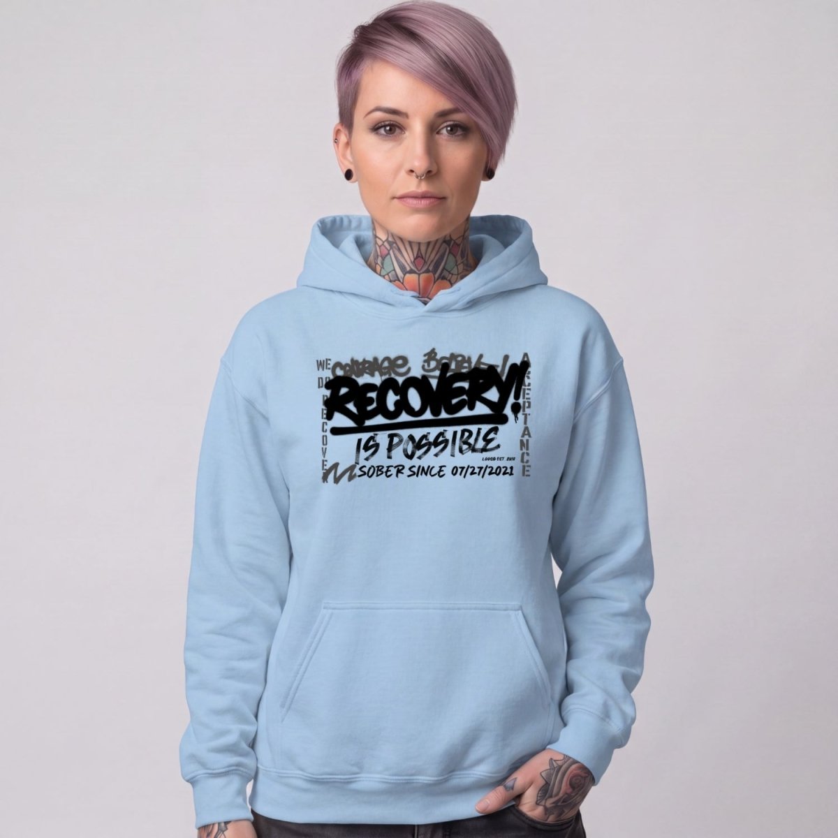 Recovery Hoodie | Women's Personalized Recovery Is Possible Hoodie