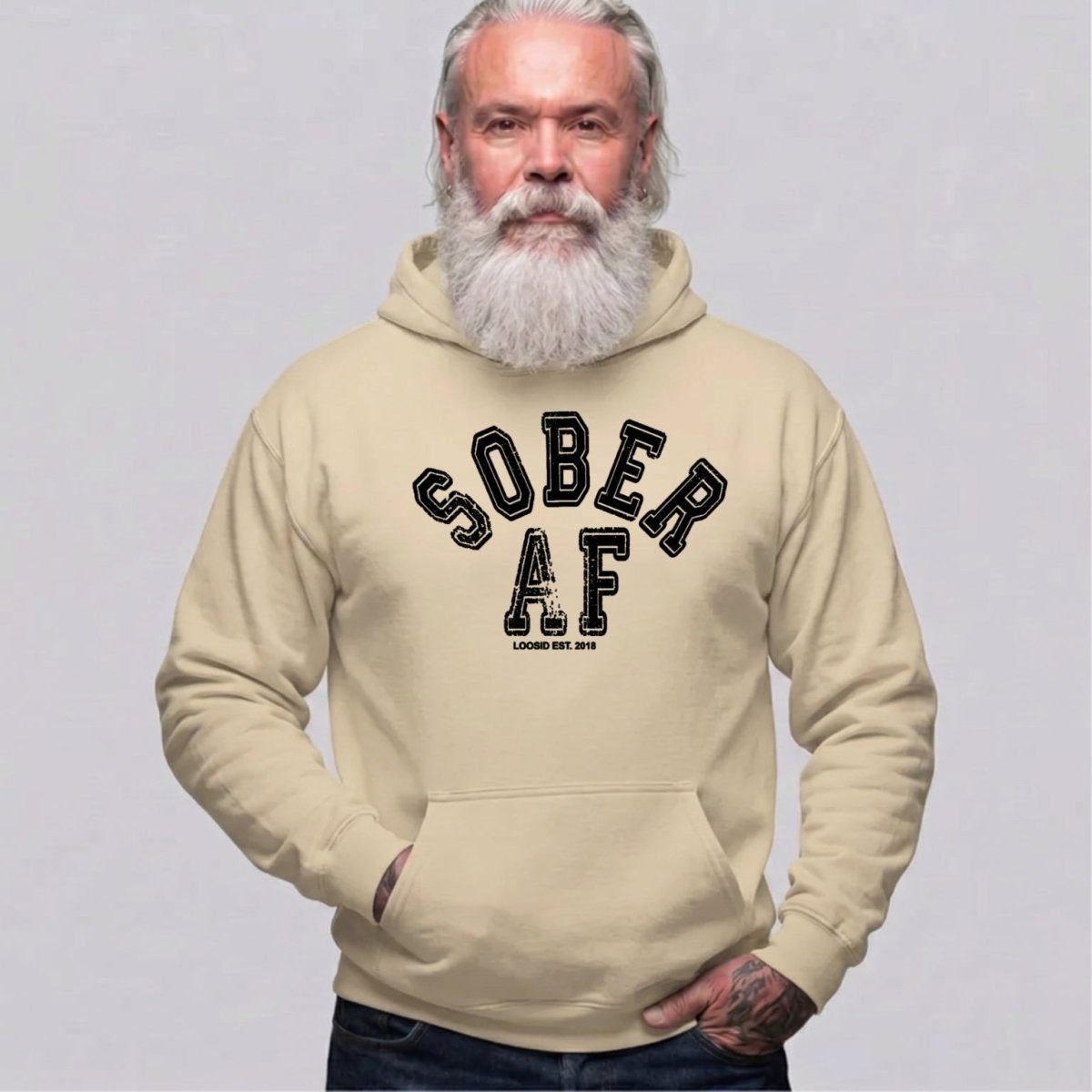 Recovery Hoodie | Men's Sober AF Collegiate