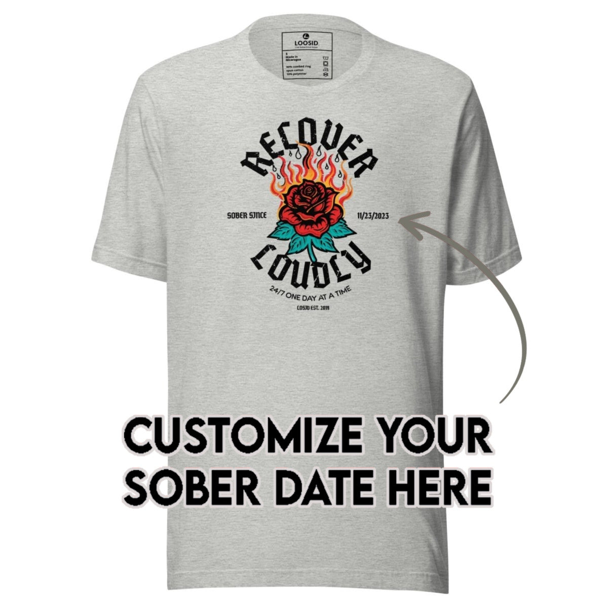 Sober T Shirt | Men's Recover Loudly