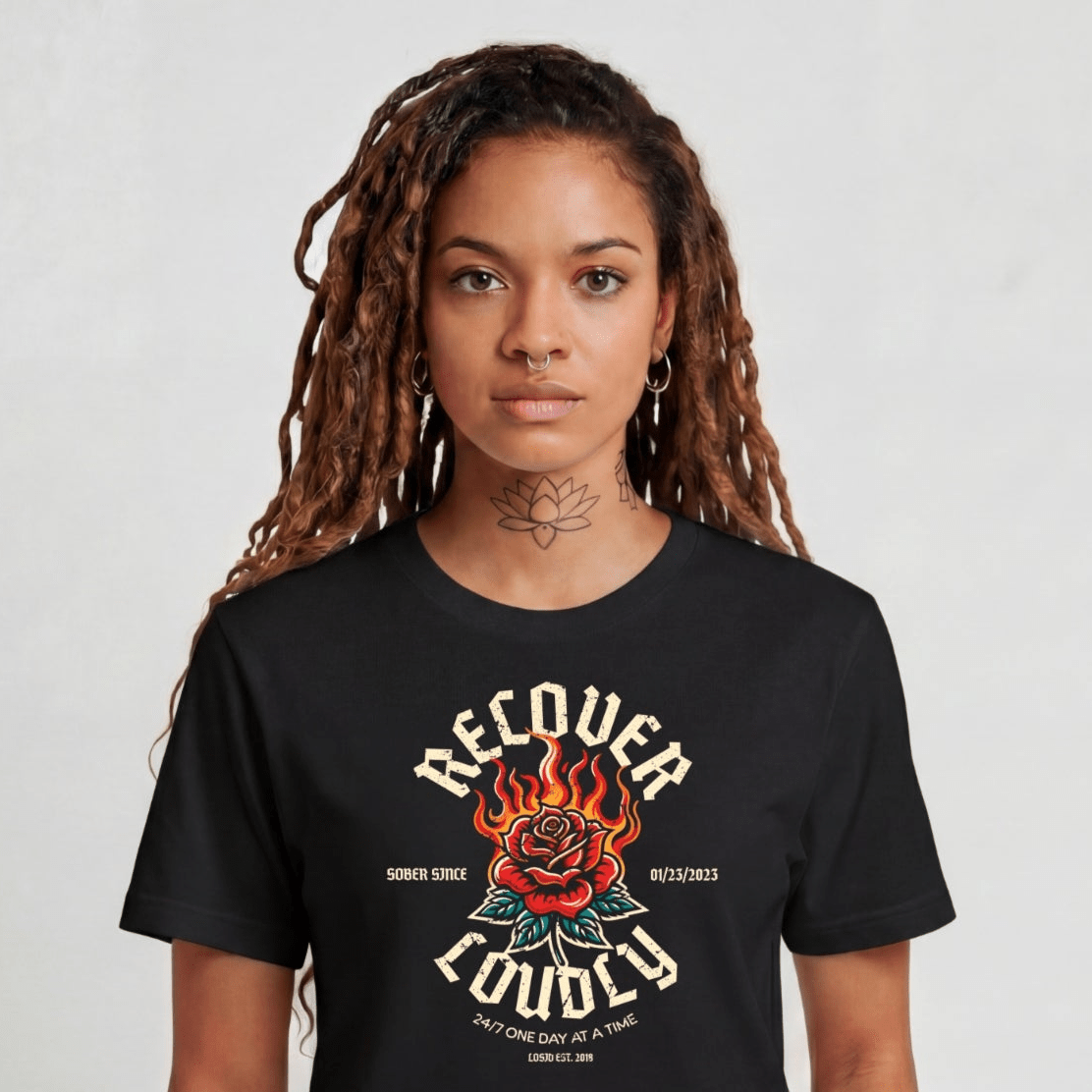 Sober T Shirt | Women's Recover Loudly