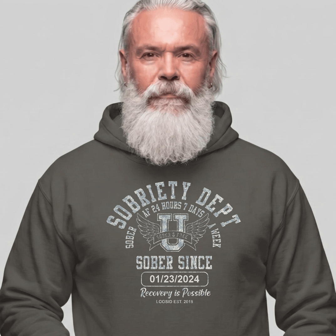 Recovery Hoodie | Unisex Sobriety Dept