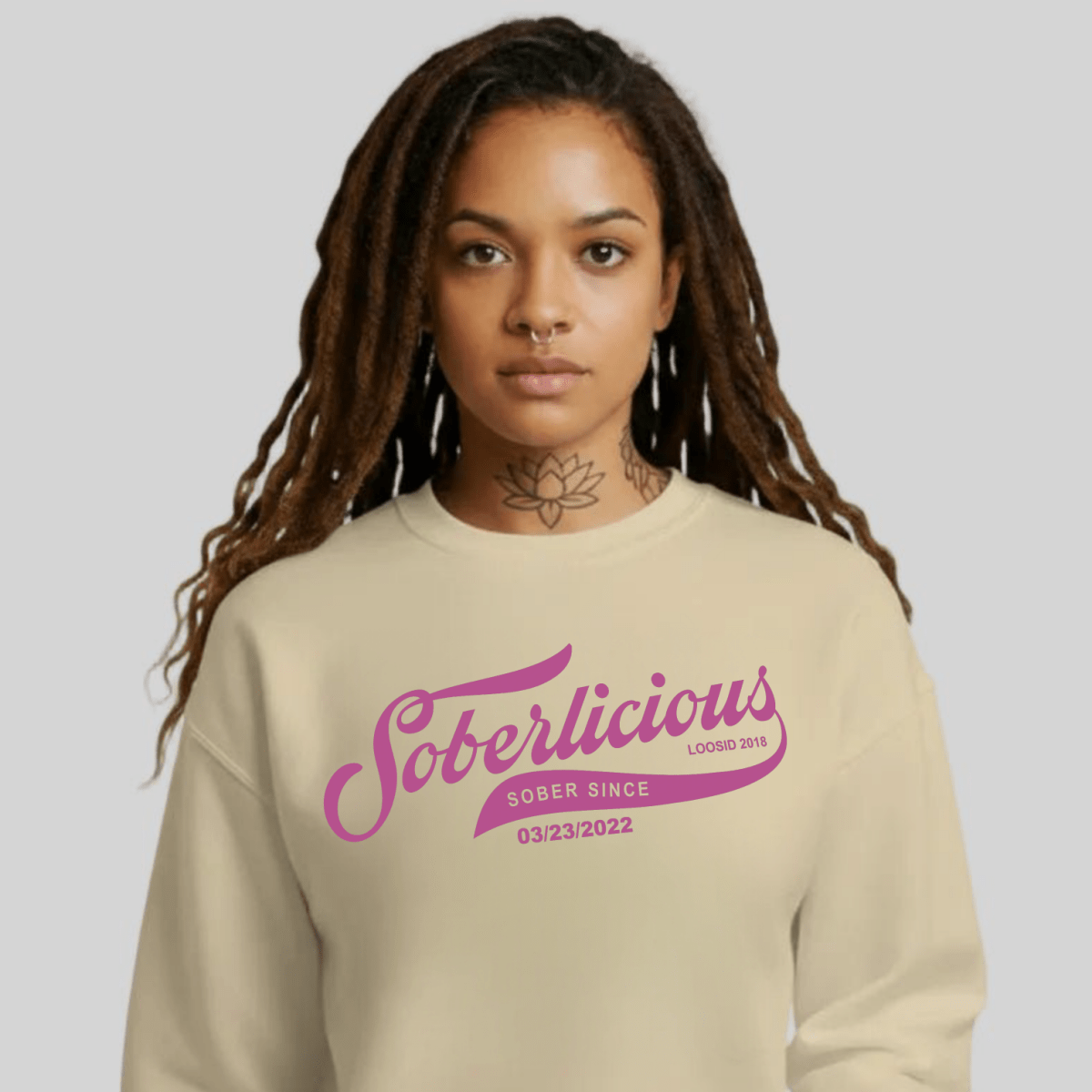 Soberlicious Recovery Hoodie back view (view 27)