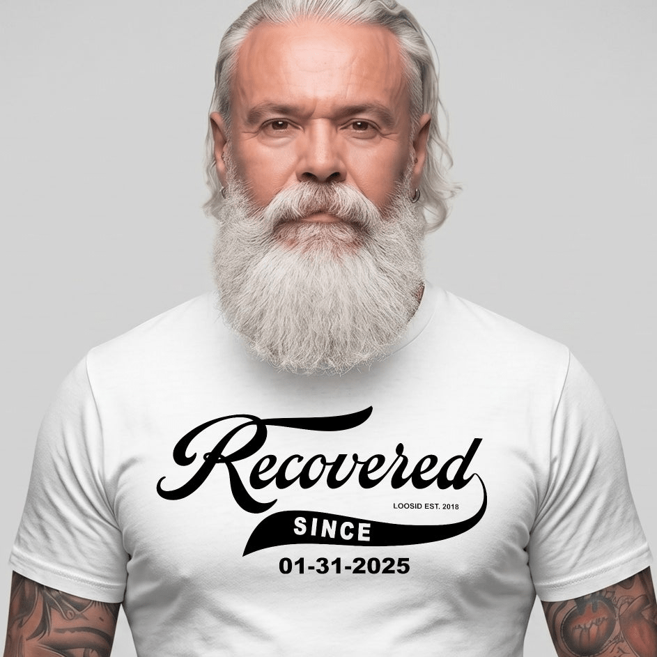 Recovered Since Sober T Shirt packaging detail (view 18)