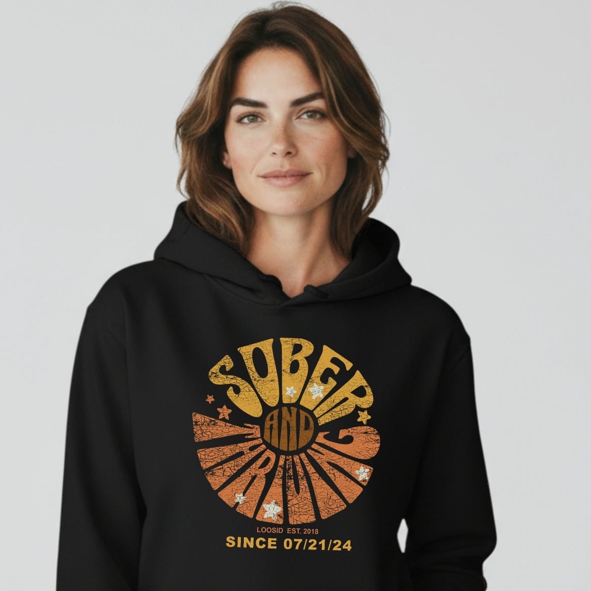 Sober & Thriving Women's Personalized Hoodie