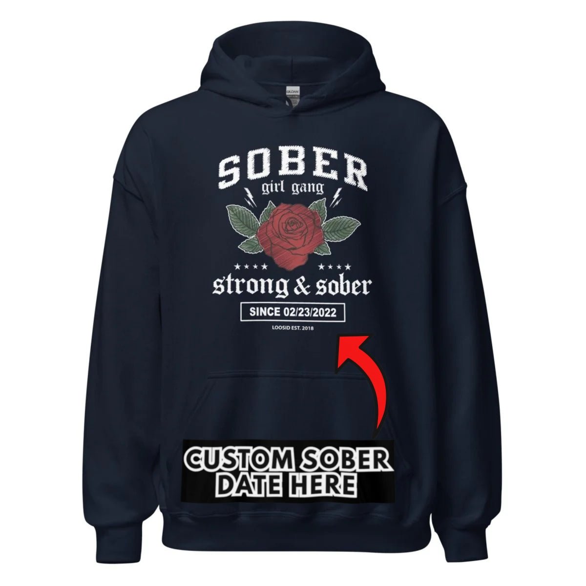 Recovery Hoodie | Sober Girl Gang Strong & Sober Crest