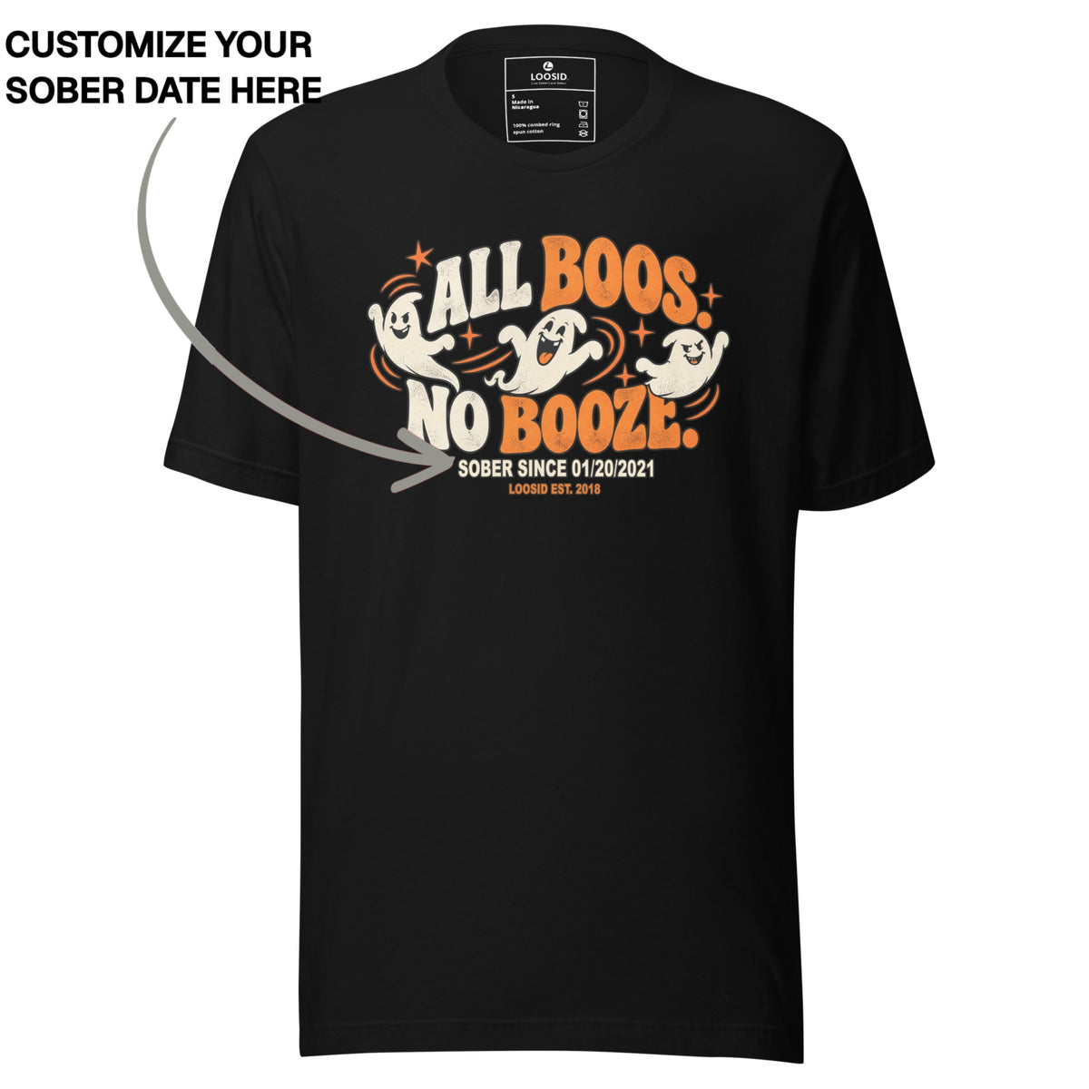 Sober T Shirt | Men's All Boos No Booze