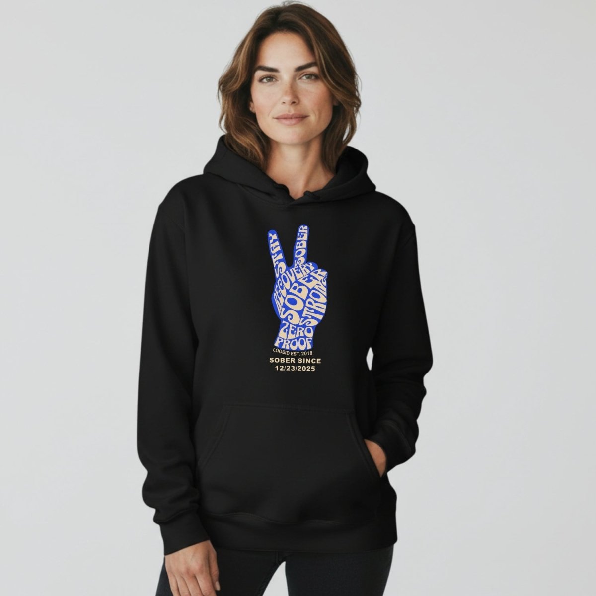 Peace & Sober Women's Personalized Hoodie
