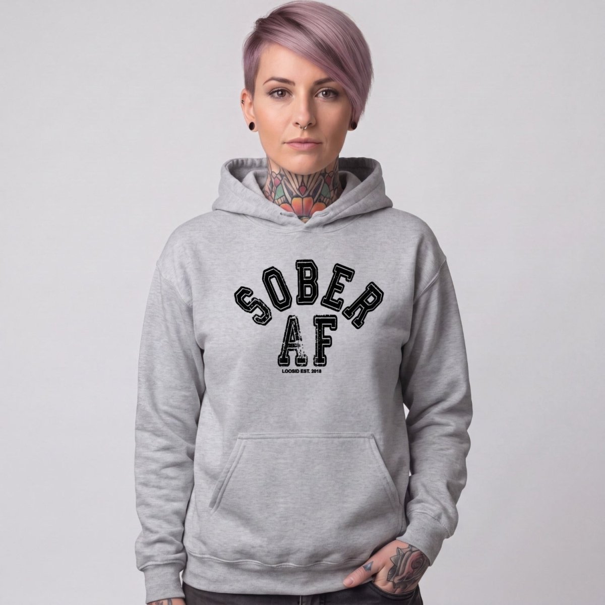 Recovery Hoodie | Women's Sober AF Collegiate