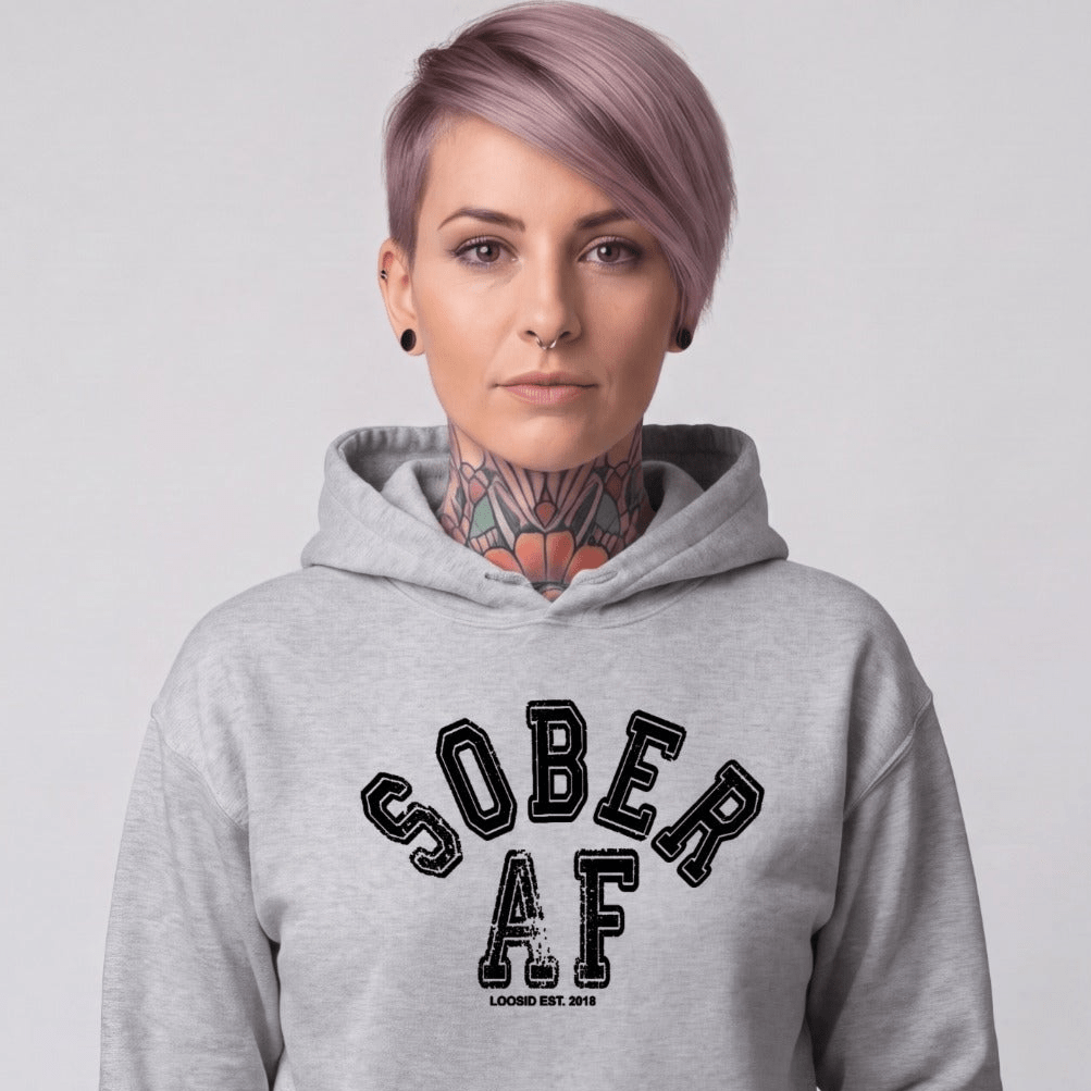 Recovery Hoodie | Women's Sober AF Collegiate