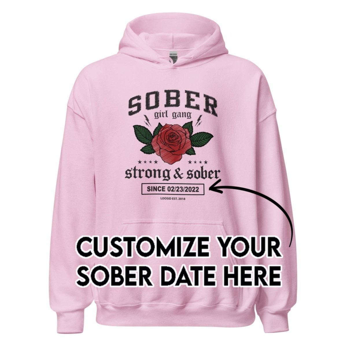 Recovery Hoodie | Women's Sober Girl Gang Strong & Sober