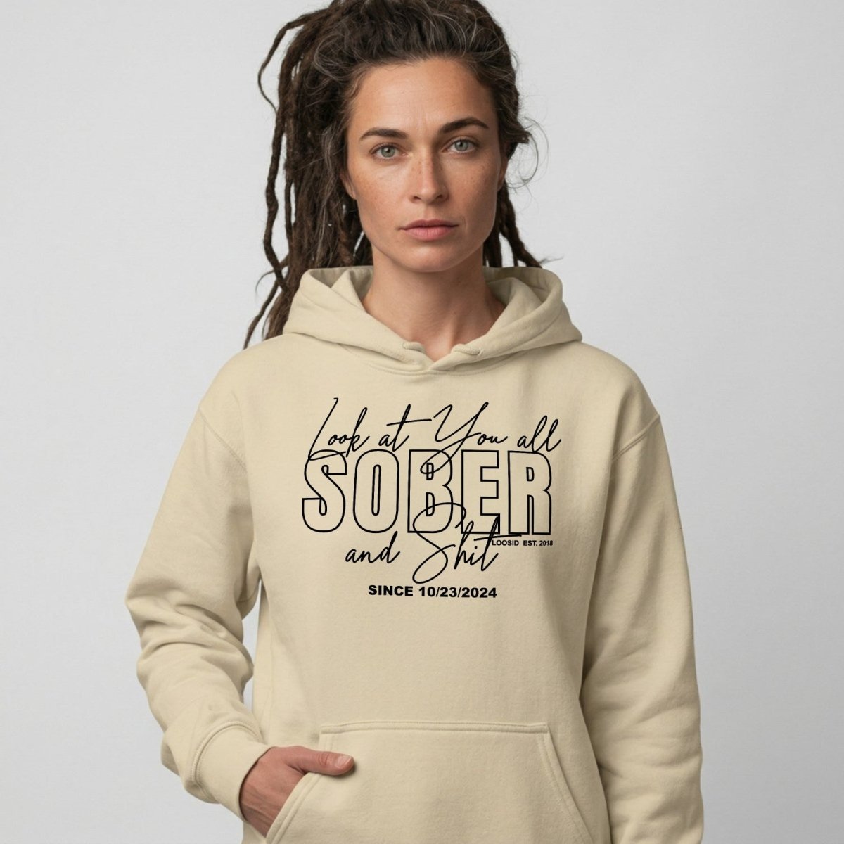 Look at You Sober Recovery Hoodie featuring the design (view 41)