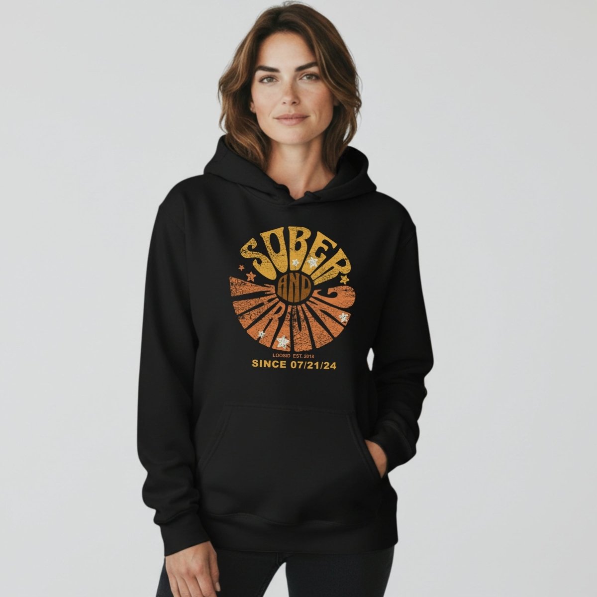 Sober & Thriving Women's Personalized Hoodie