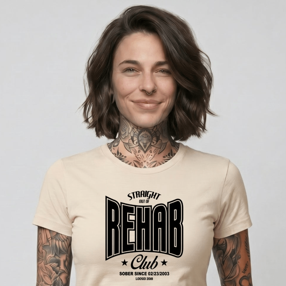 Sober T Shirt | Women's Straight Outta Rehab