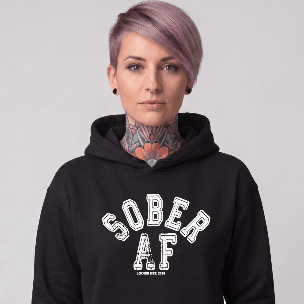 Recovery Hoodie | Women's Sober AF Collegiate