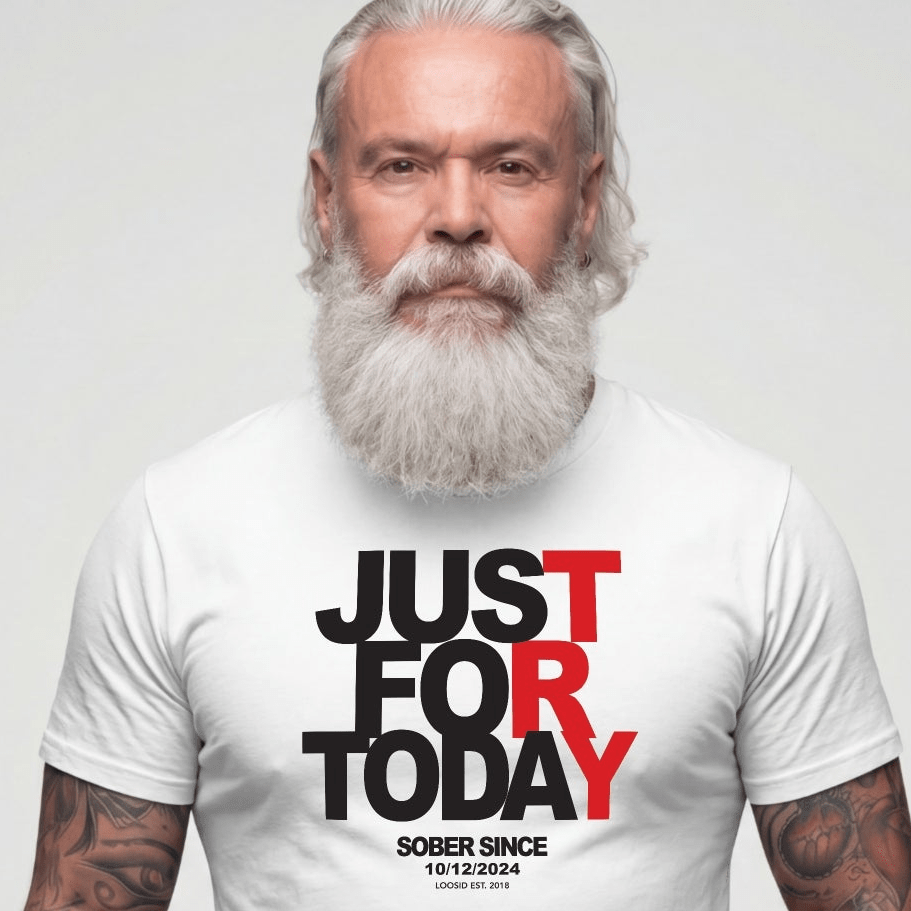 Sober T Shirt | Men's Just For Today Tee